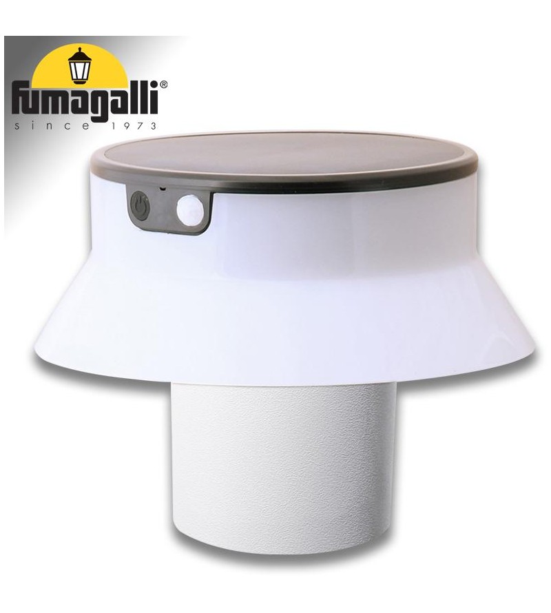 FELICE 200 SPIKE BIANCO SOLAR LED Ø150 PIR CCT SET
