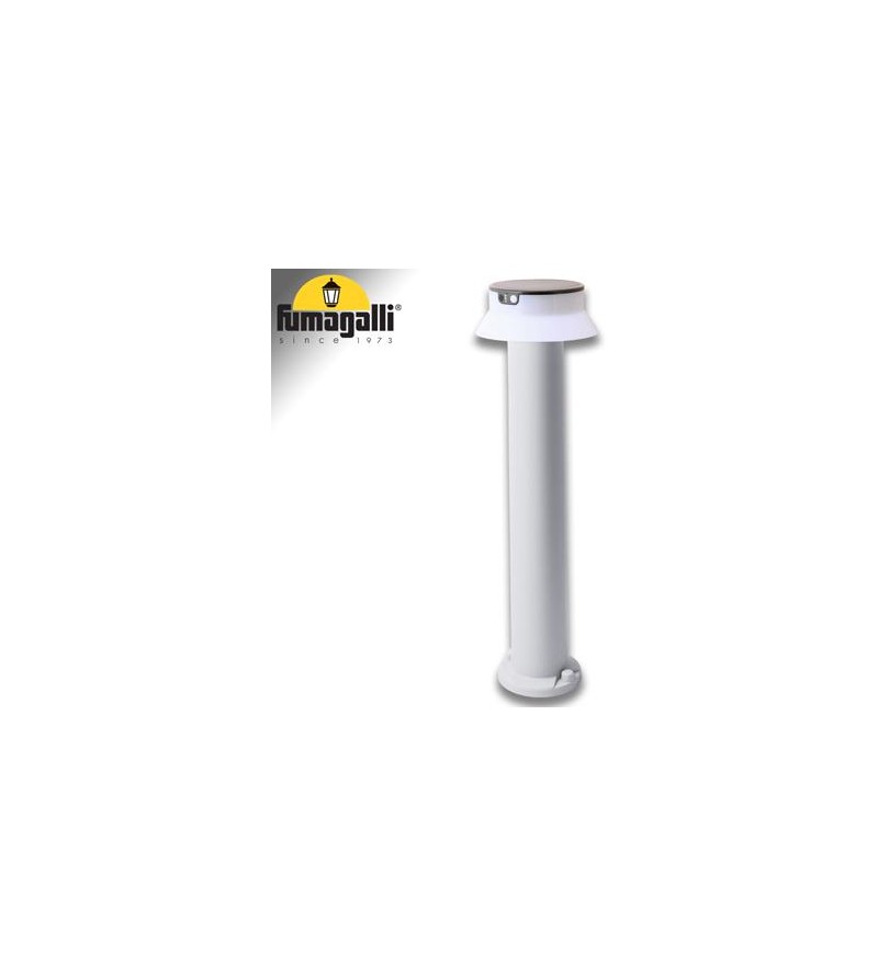 FELICE 800 BIANCO SOLAR LED Ø150 PIR CCT  SET RIFL. OPALE - 73 cm