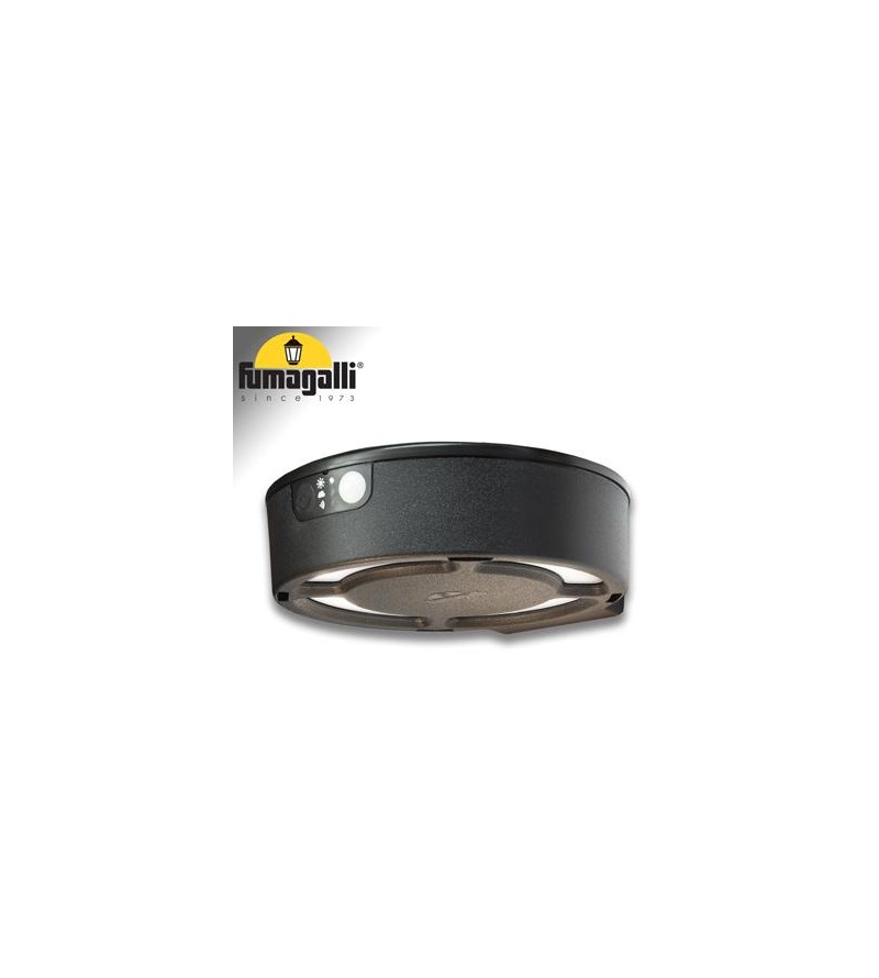 FORTUNATO NERO SOLAR LED Ø150 PIR 4000K