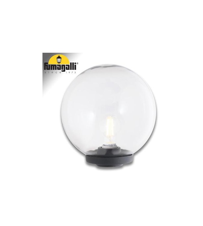 G250 BASE MODERNA NERO TRASP E27 