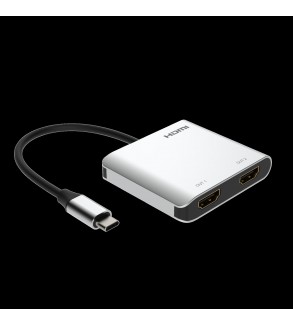 Adattatore da USB-C a 2xHDMI, 4K60Hz , HDR + USB3.0-3.1-3.2