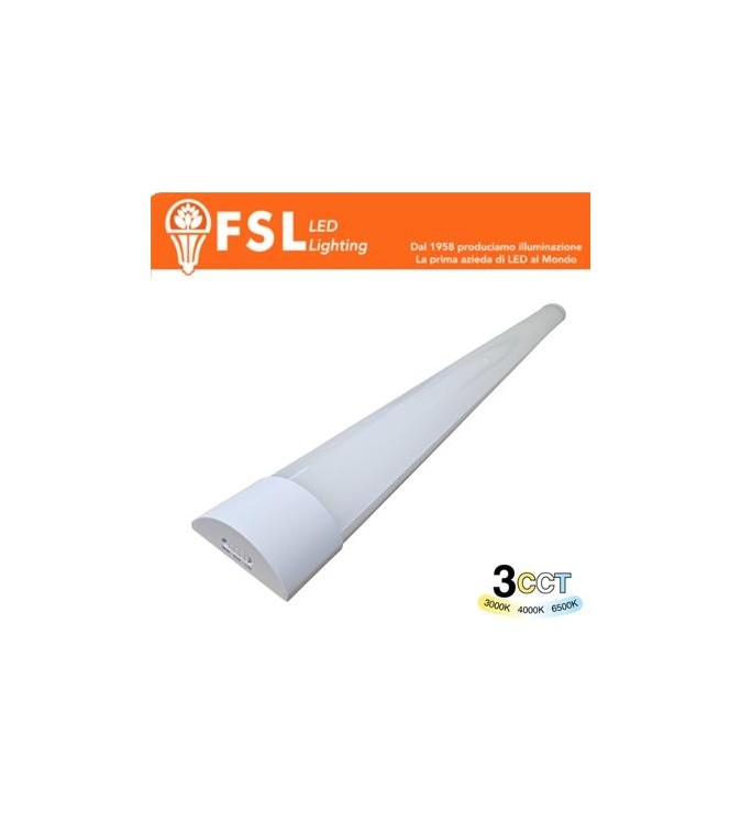 Plafoniera Lineare LED 18W 60cm - 3 in 1 CCT (3000-4000-6500K)