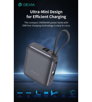 Power Bank Ultra1 carica rapida PD 35W 10.000 mAh con cavo Tipo-C