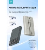 Power Bank 10.000 mAh con due cavi 22,5W Carica rapida Avorio