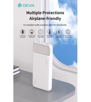 Power bank completamente compatibile 22,5 W con display digitale 10000 mAh Bianc