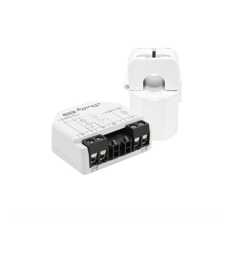 Shelly EM Gen3 - Modulo contatore energia Wi-Fi/BT + pinza amperometrica 50A