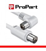 Cavo antenna TV IEC 2M SP dr. -SP 90° BIANCO