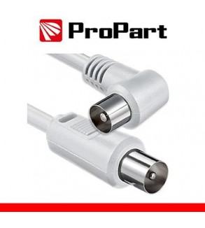 Cavo antenna TV IEC 2M SP dr. -SP 90° BIANCO