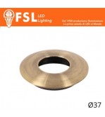 VEGA - Cover Curva per Punto Luce LED – Ø37 – Bronzo