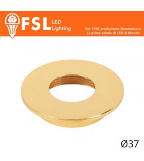 VEGA - Cover Piatta per Punto Luce LED  – Ø37 – Oro