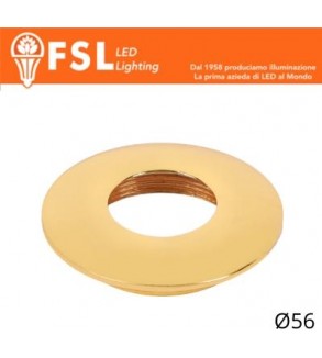 VEGA - Cover Curva per Punto Luce LED – Ø56 – Oro