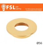 VEGA - Cover Piatta per Punto Luce LED – Ø56 – Oro