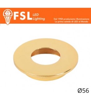 VEGA - Cover Piatta per Punto Luce LED – Ø56 – Oro