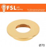 VEGA - Cover Piatta per Punto Luce LED – Ø70 – Oro