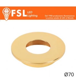 VEGA - Cover Piatta per Punto Luce LED – Ø70 – Oro