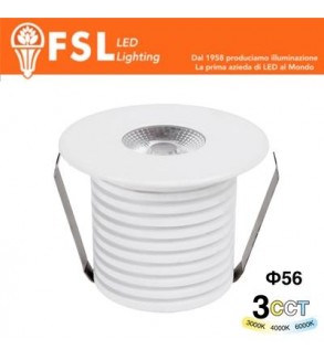 VEGA - Punto luce LED Spotlight  – 3W 3CCT – 56*57 – IP20 - Driver Eaglerise