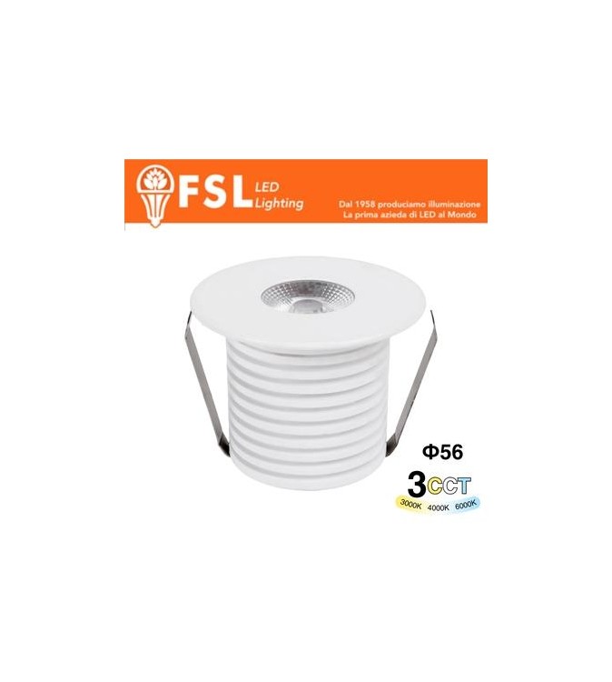 VEGA - Punto luce LED Spotlight  – 3W 3CCT – 56*57 – IP20 - Driver Eaglerise