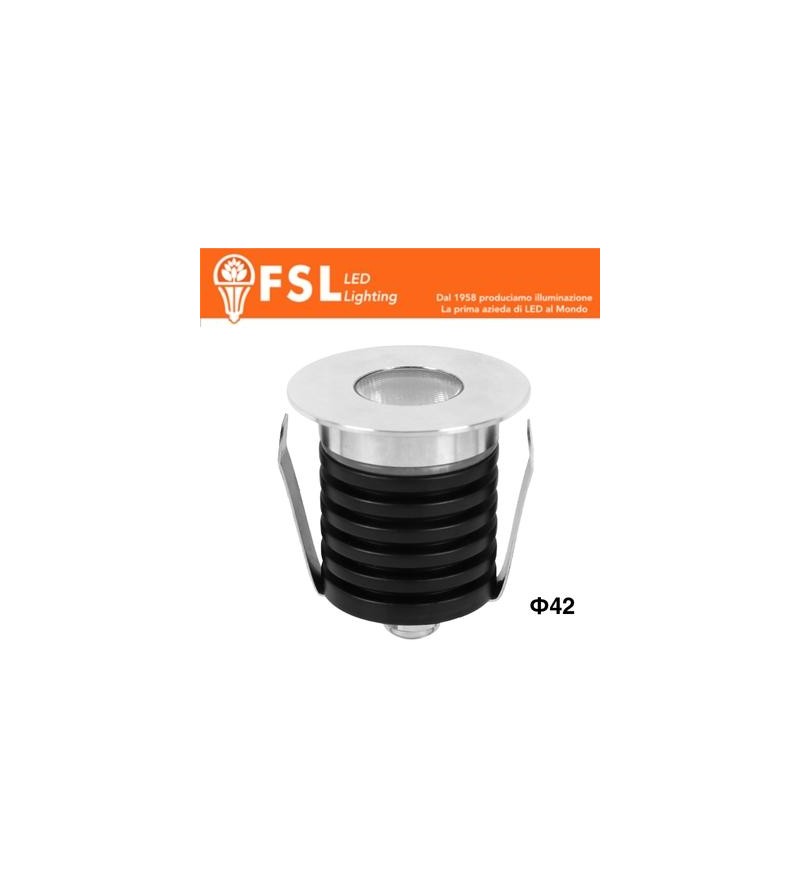 POLARIS - Punti Luce LED Spotlight Waterproof – 3W 3000K – 42*37mm – IP65