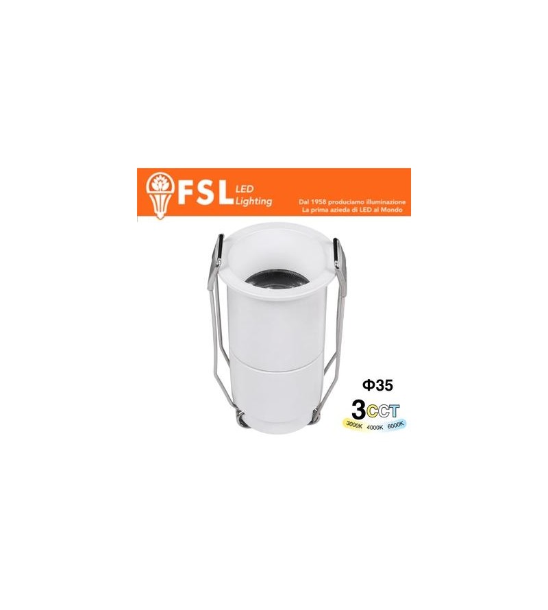 ALTAIR - Micro Punto luce LED – 3W 3CCT 35*62mm IP20 - Driver Eaglerise