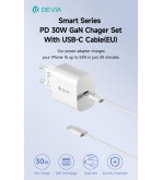 Carica Batterie Uscita con Cavo Tipo-C rapido PD 30 Watt GaN