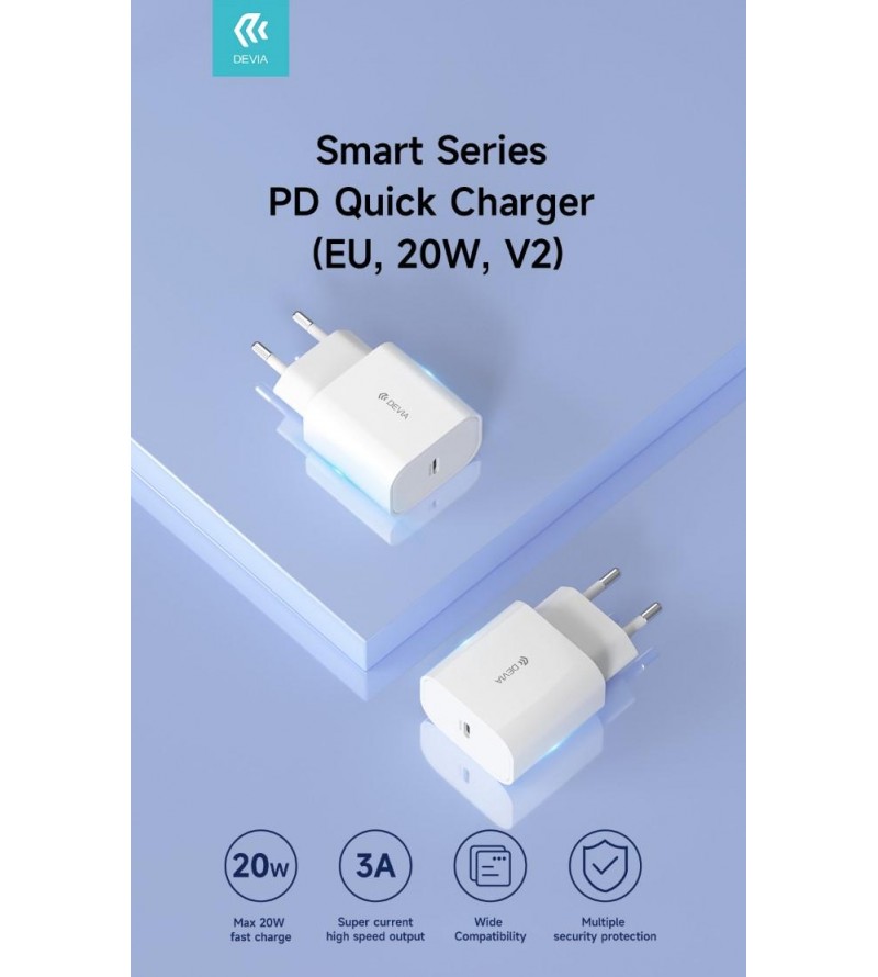 Carica Batterie Uscita Tipo-C carica rapida PD 20 Watt