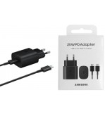 Caricabatteria Originale Samsung EP-TA800XBE 25W con Cavo