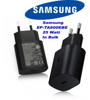 Caricatore EP-TA800EBE Samsung USB-C 25 Watt Nero in Bulk