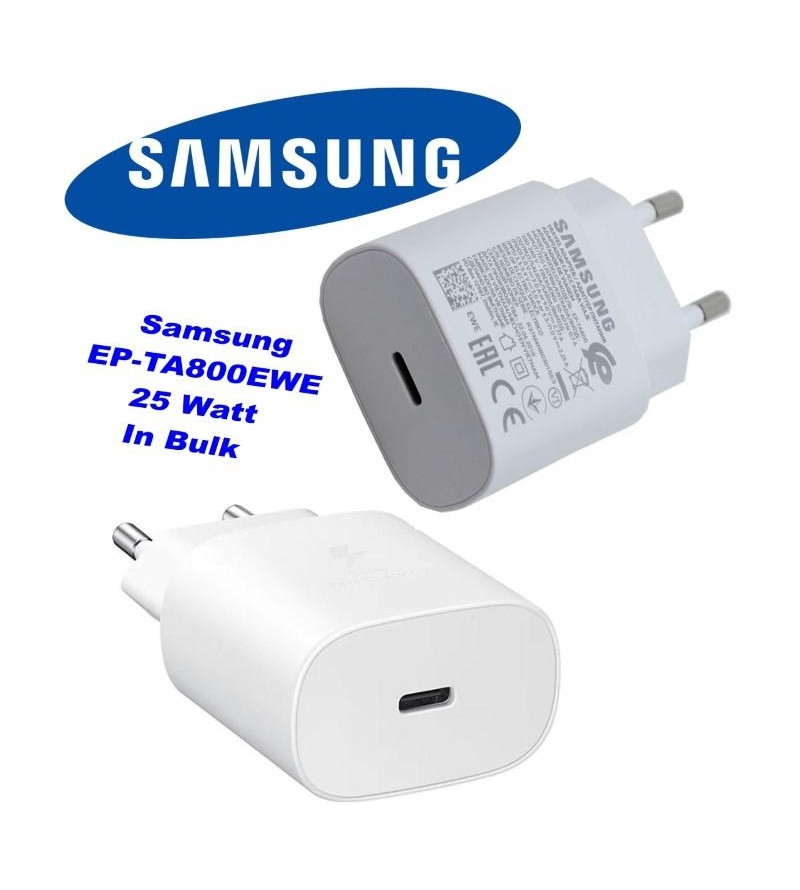 Caricatore EP-TA800EWE Samsung USB-C 25 Watt Bianco in Bulk