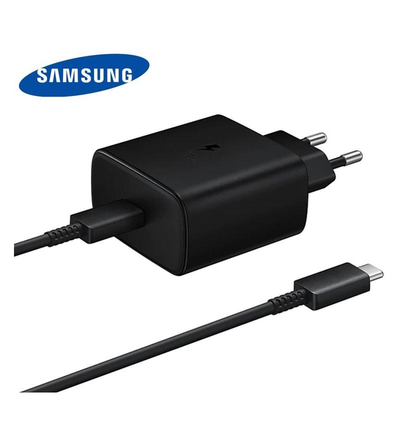 Carica + Cavo C Samsung EP-TA845EBE 5A. 45W Nero BULK