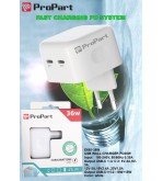 Caricabatteria 36 Watt 2 Prese USB-C Modello E685-36W