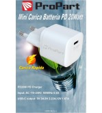 Mini Carica Batteria Rapido PD 20W Uscita Tipo-C