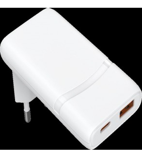 Carica Batterie 65W 2 Out USB A - USB C