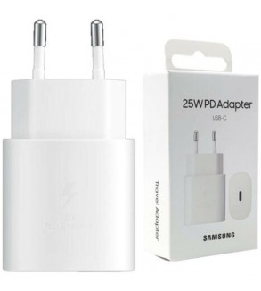 Carica Batteria EP-TA800NWE Samsung USB-C 25W Bianco