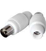 2X Spina antenna TV 75 Ω 9.5mm new