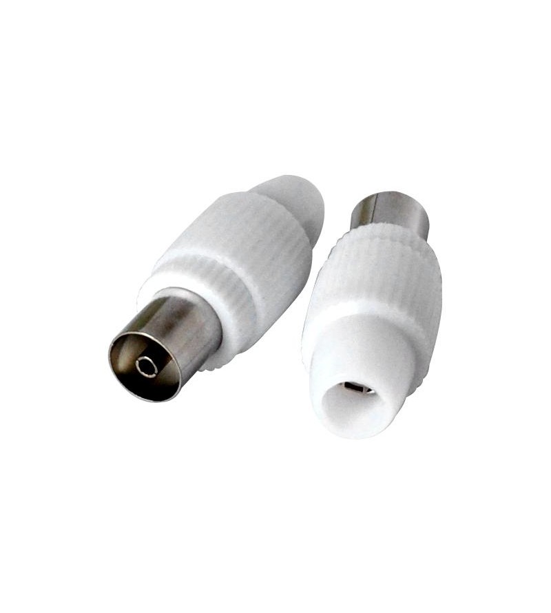 2x Presa antenna TV 75 Ω 9.5mm new