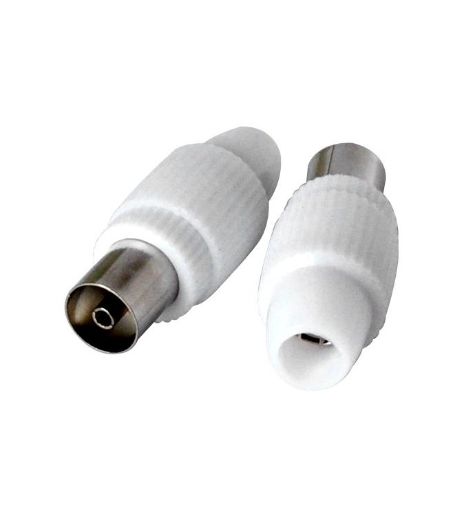 2x Presa antenna TV 75 Ω 9.5mm new