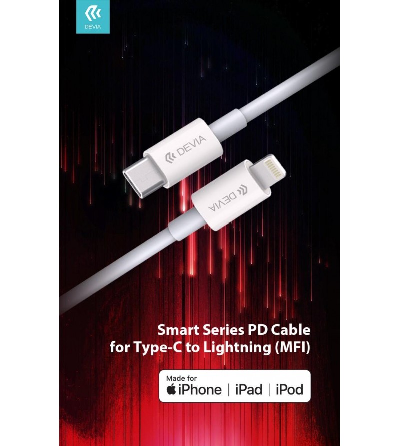 Cavo carica e dati 1,5 m 3A Certific. MFI Tipo-C a Lightning