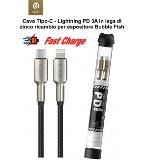 Cavo Bubble Tipo-C - Lightning lega zinco ricambio Espositor