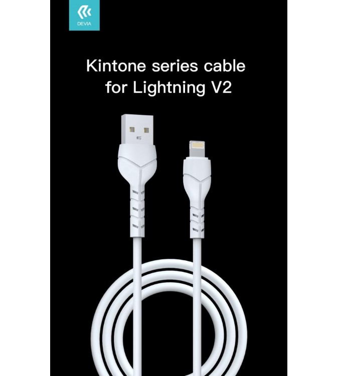 Kintone Cavo Lightning Apple 5V 2.1A 1M Carica e dati Bianco