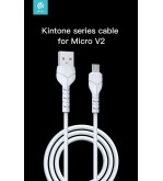 Kintone Cavo Micro Usb 5V 2.1A 1Mt Carica e dati Bianco