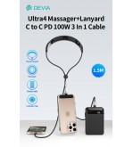 Cavo PD 100W Tipo-C con Massaggiatore e tracolla portatelefono