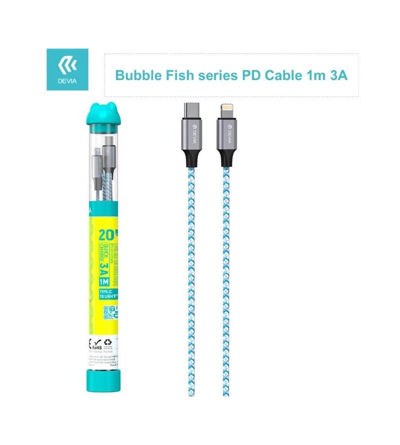 Cavo Bubble Tipo-C - Lightning 3A 27W Per carica rapida PD