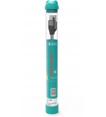 Cavo Bubble USB  Lightning Apple 1mt Nylon Intrecciato Nero