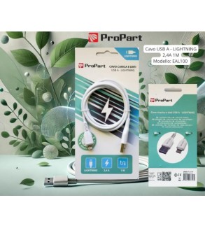 Cavo Lightning Apple 5V 2.4A 1mt Carica e dati Bianco