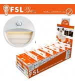 Luce notturna tonda con sensore di movimento bispina con espositore