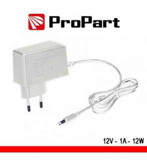 Alimentatore Switching tensione cost 12Vdc 1A (12W) Bianco
