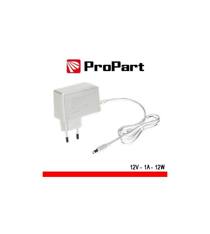 Alimentatore Switching tensione cost 12Vdc 1A (12W) Bianco
