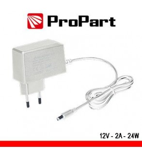 Alimentatore Switching tensione cost 12Vdc 2A (24W) Bianco