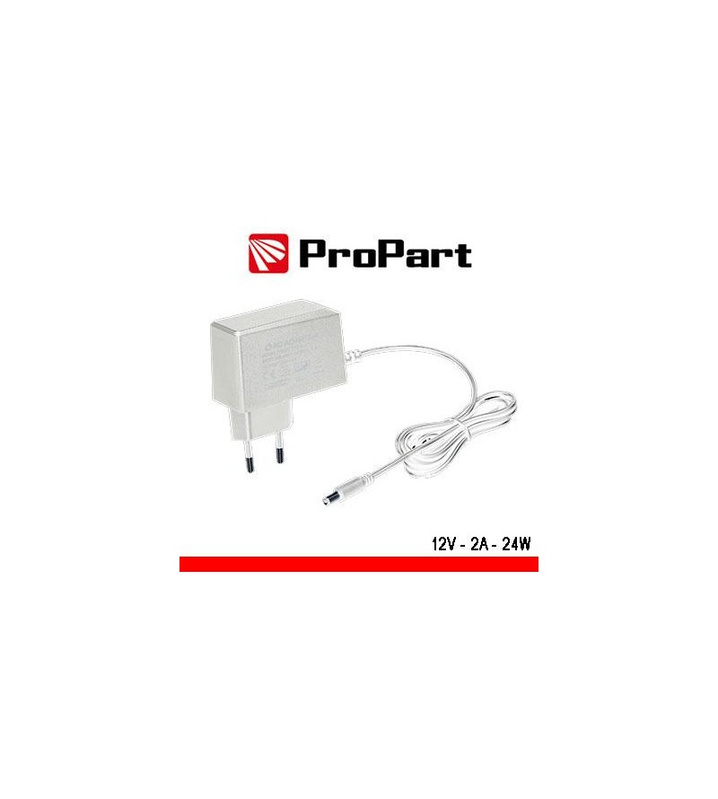 Alimentatore Switching tensione cost 12Vdc 2A (24W) Bianco