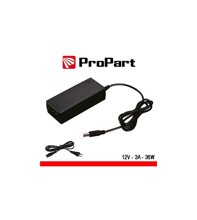 Alimentatore Switching tensione costante 12Vdc 3A (36W)